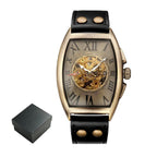 Montre homme mécanique au format rectangulaire