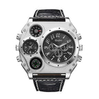 Montre homme steampunk avec boussole