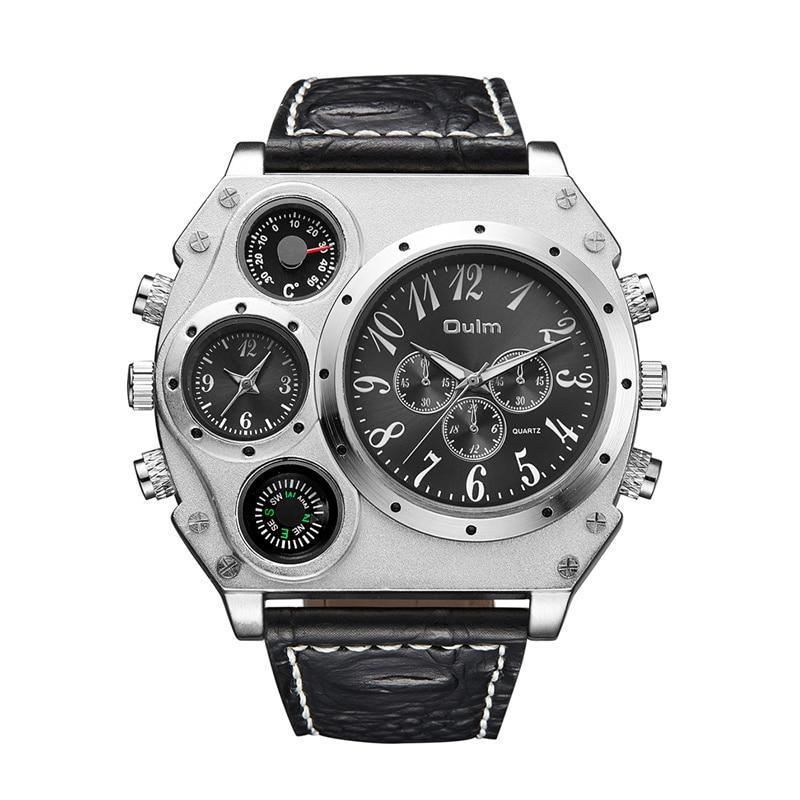 Montre homme steampunk avec boussole
