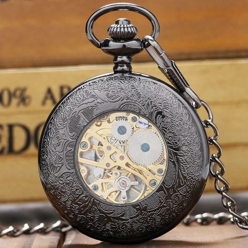 Montre homme vintage de poche présentée en coffret