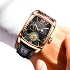 Montre luxueuse rectangulaire pour homme