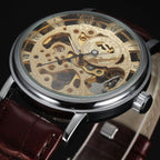 Montre masculine à mouvement squelette
