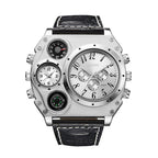 Montre masculine boussole au style steampunk
