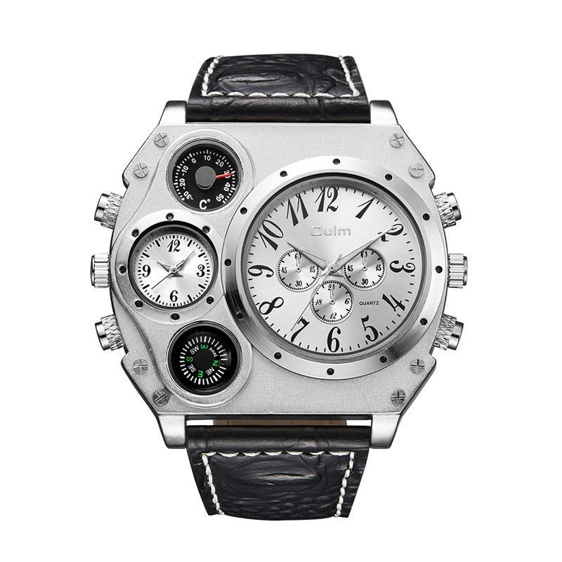 Montre masculine boussole au style steampunk