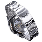 Montre masculine mécanique de style squelette