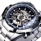 Montre mécanique squelette pour homme