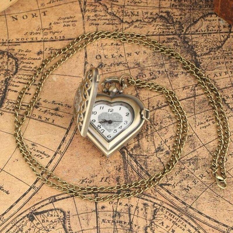 Montre pendentif collier femme