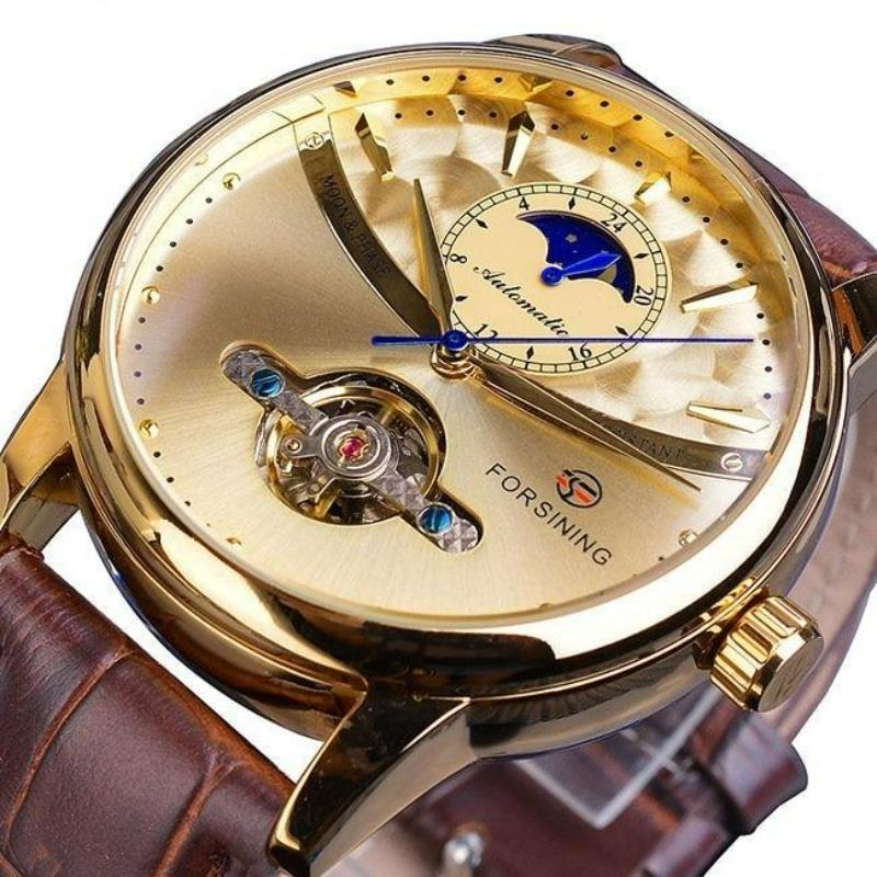 Montre phase de lune pour homme