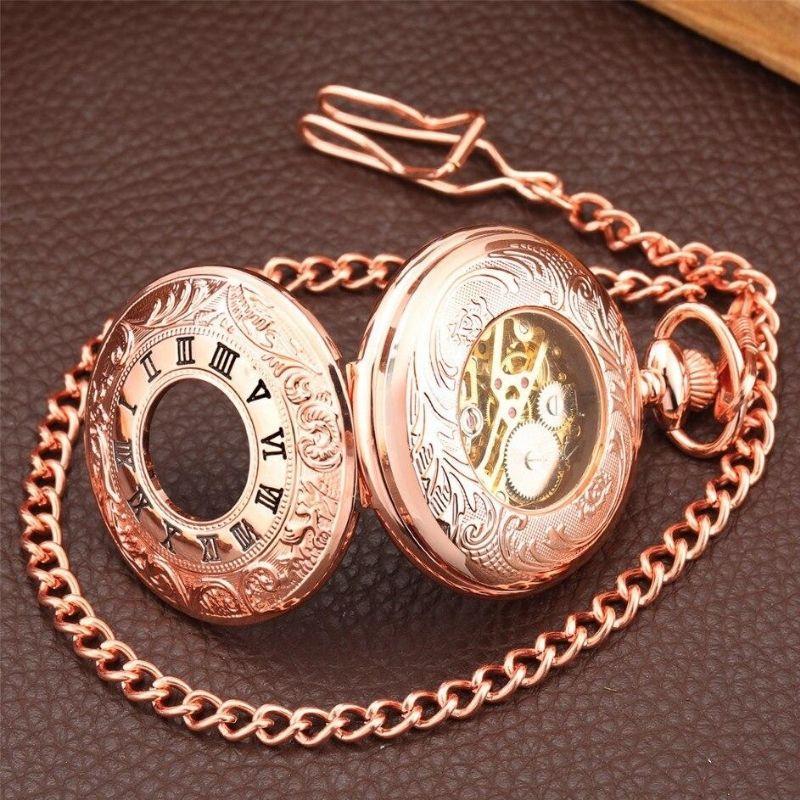 Montre pour femme à mécanisme mécanique et gousset