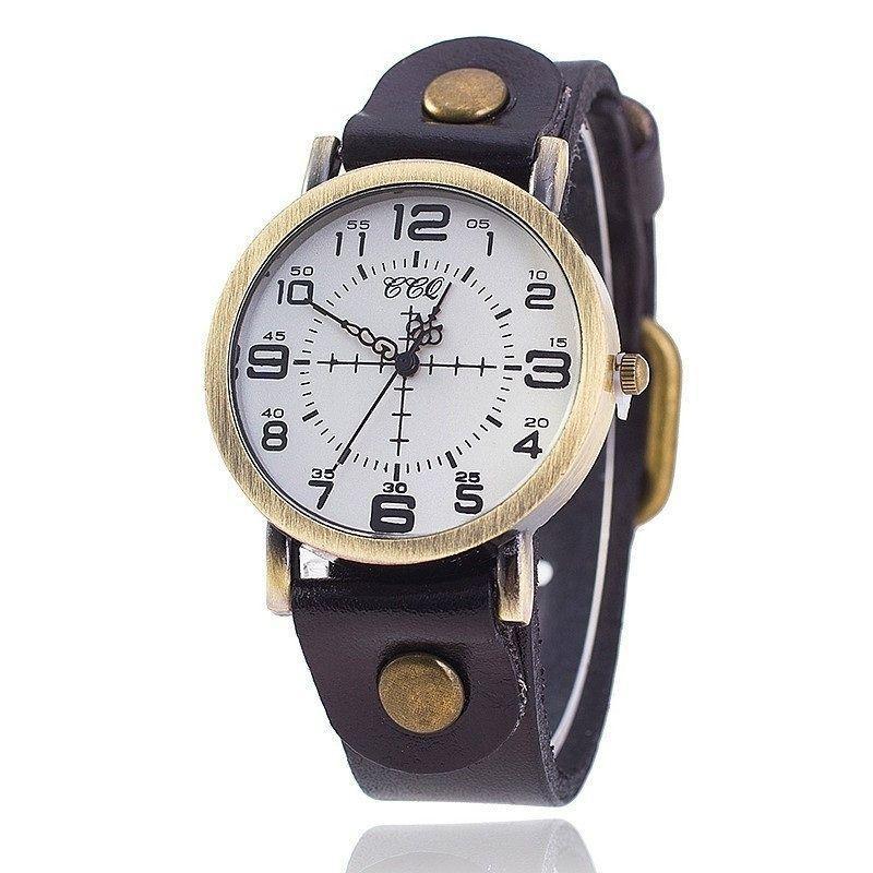 Montre pour femme avec bracelet steampunk