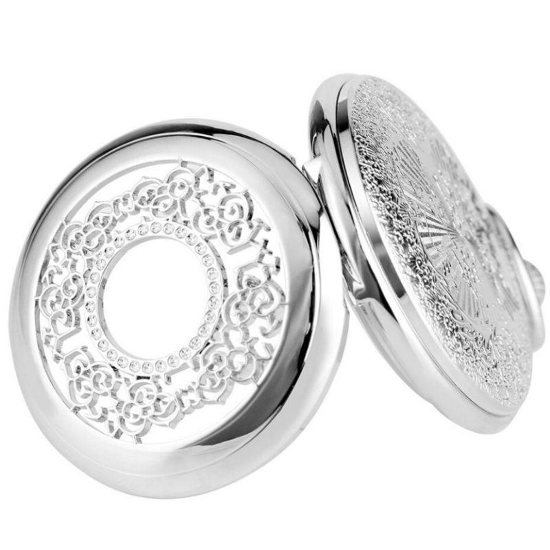 Montre pour femme gousset pendentif argent