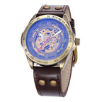 Montre pour homme à mécanisme apparent