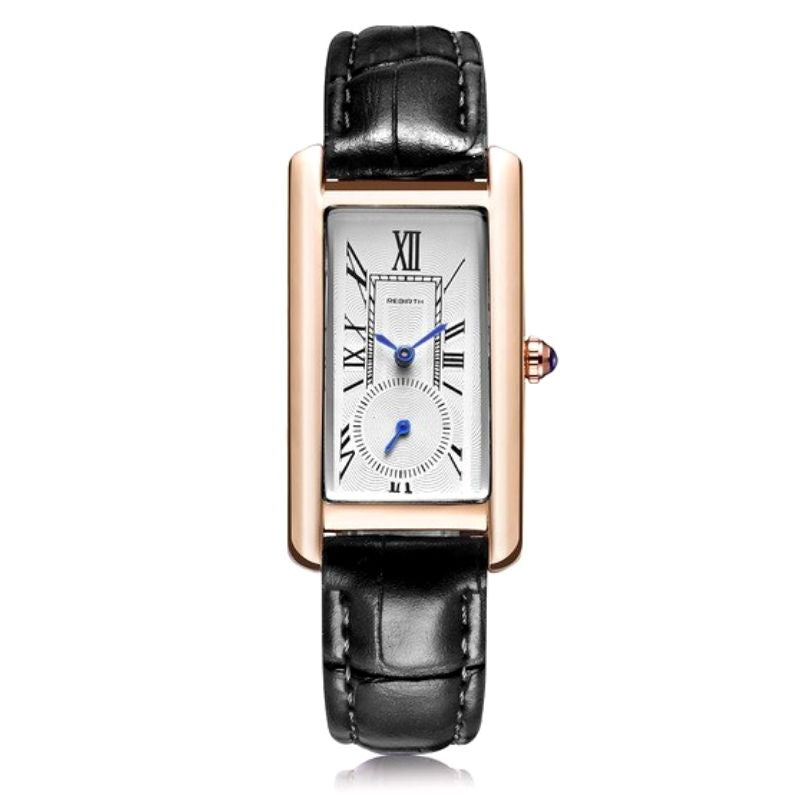 Montre rectangulaire vintage pour femme