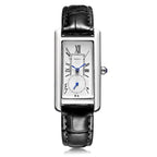 Montre rétro rectangulaire pour femme
