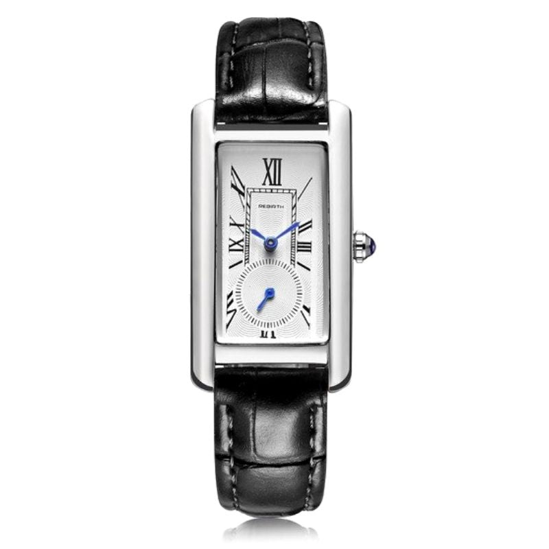 Montre rétro rectangulaire pour femme