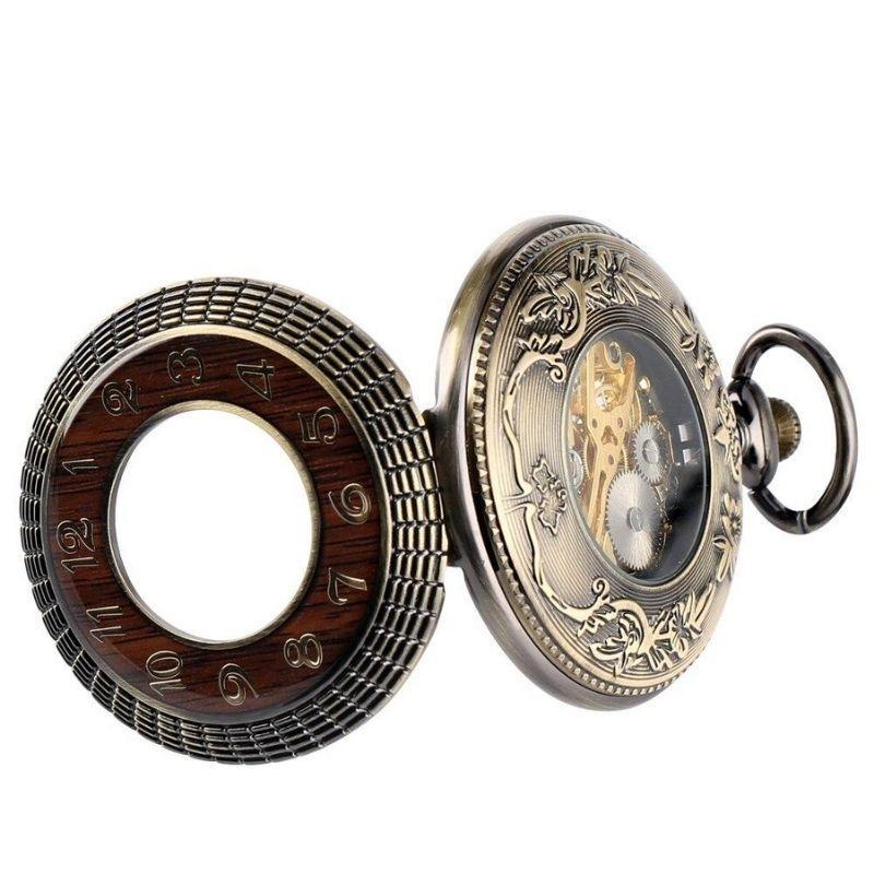 Montre rétro steampunk à porter en poche