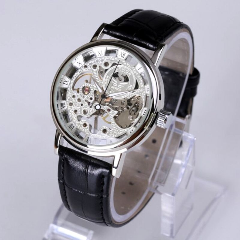 Montre skeleton pour homme