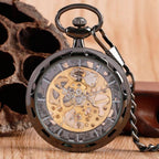 Montre squelette à gousset mécanique