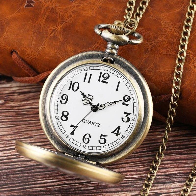 Montre steampunk à fleurs pour gousset