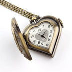 Montre steampunk à gousset en forme de cœur