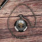 Montre steampunk à gousset motif phénix