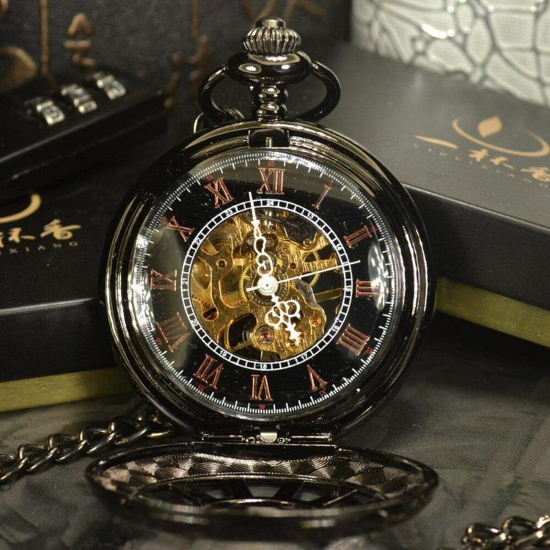 Montre steampunk Black Persona à gousset