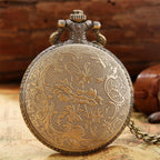Montre steampunk de poche avec hiboux