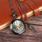 Montre steampunk de poche thème phénix