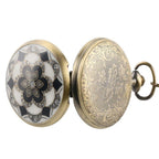 Montre steampunk florale de poche