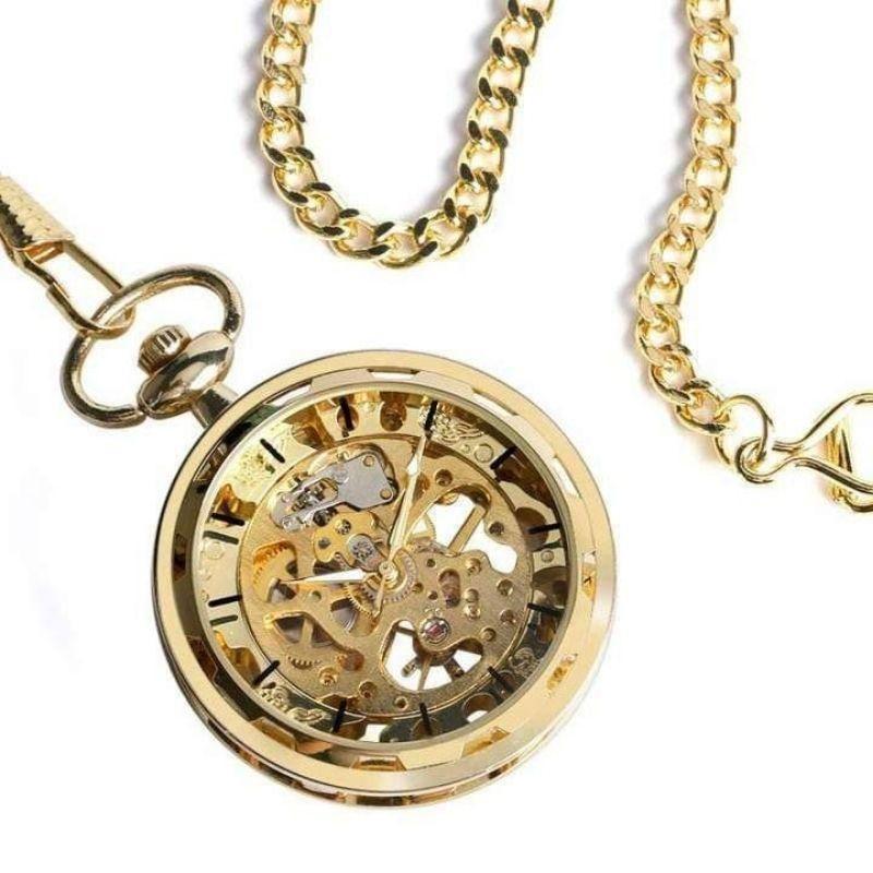 Montre steampunk mécanique de poche