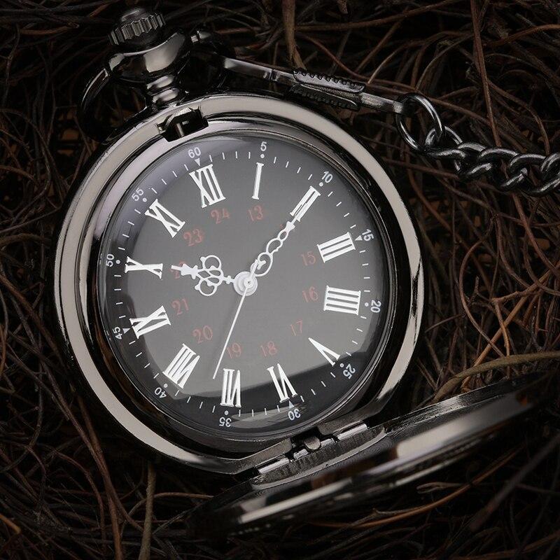 Montre steampunk noire à gousset