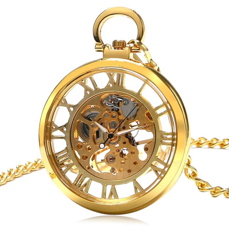 Montre transparente à gousset style steampunk