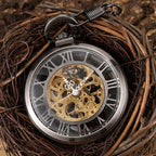 Montre transparente style steampunk pour gousset