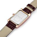 Montre vintage pour femme au cadran rectangulaire