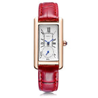 Montre vintage rectangulaire destinée aux femmes