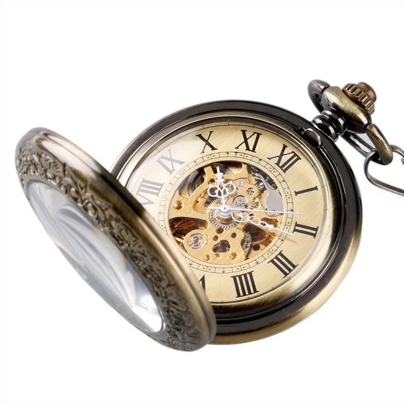 Montres steampunk de poche pour homme