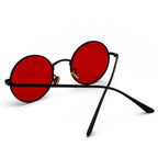 Monture solaire ronde rouge vintage