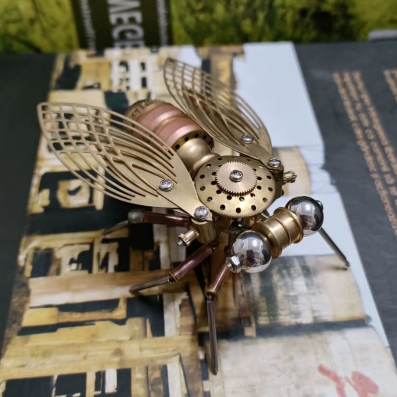 Mouche décorative métallique steampunk