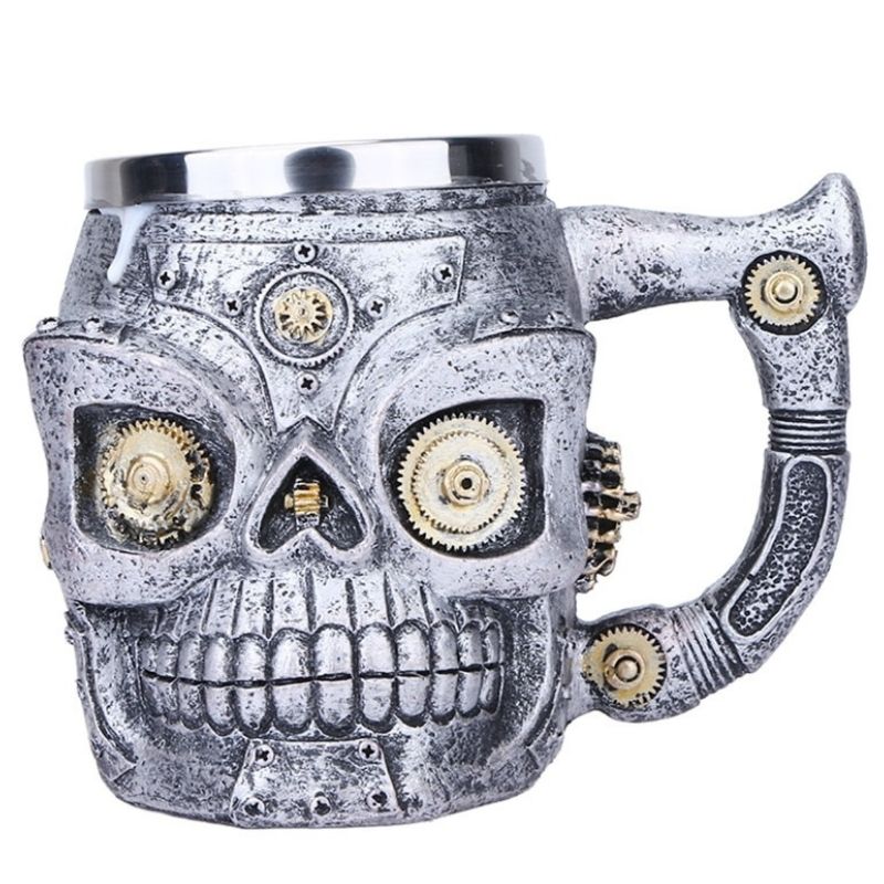 Mug au design steampunk