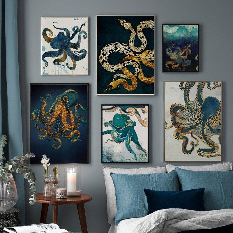 Octopus steampunk en tableau décoratif