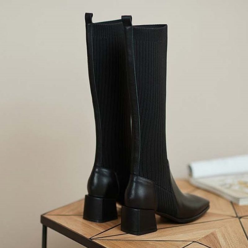 Paire de bottes chaussettes noires