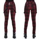 Pantalon à carreaux style steampunk