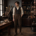 Pantalon à pince pour homme style victorien