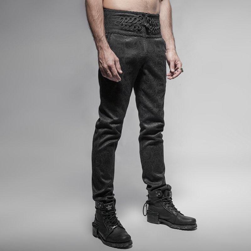Pantalon à taille haute d'inspiration steampunk vintage