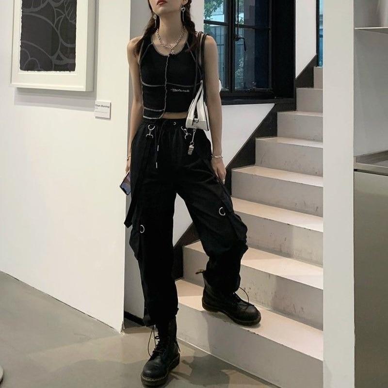 Pantalon ample gothique d’inspiration steampunk