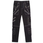 Pantalon au design gothique et cargo