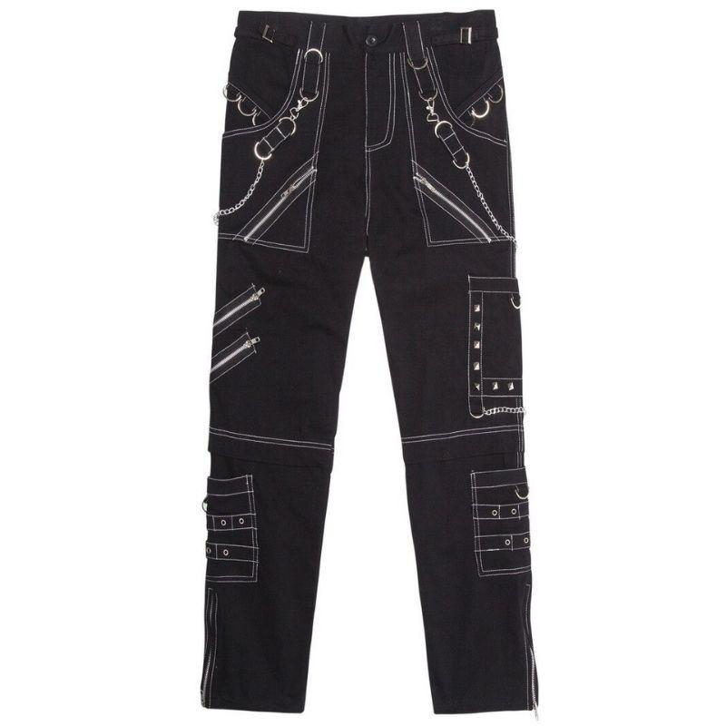 Pantalon au design gothique et cargo