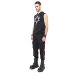 Pantalon cargo d'inspiration rock métal