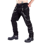Pantalon cargo de style gothique