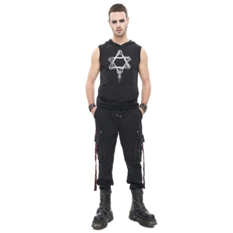Pantalon cargo rock métal